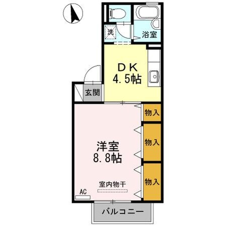 ドミール古川の物件間取画像